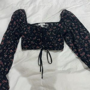 Floral Lace Crop Top